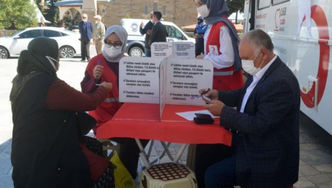 Merzifon'da kan bağışı kampanyası düzenlendi