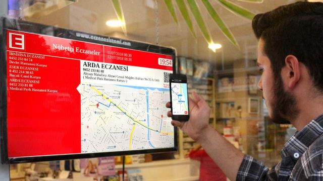 Diyarbakır'da "Akıllı Nöbetçi Eczane Ekranları" projesi hayata geçiriliyor