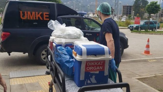 Giresun'da beyin ölümü gerçekleşen kişinin organları 6 hastaya umut oldu