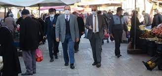 Merzifon'da Kovid-19 tedbirleri denetlendi