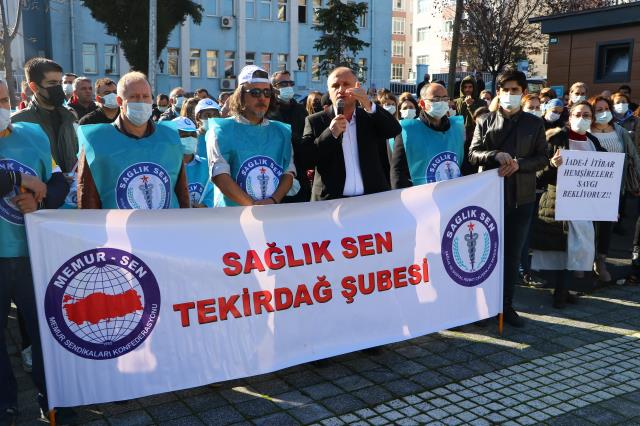 Sağlık-Sen Tekirdağ Şubesi "doktorlara yapılan zammın tüm sağlıkçıları kapsamasını" istedi