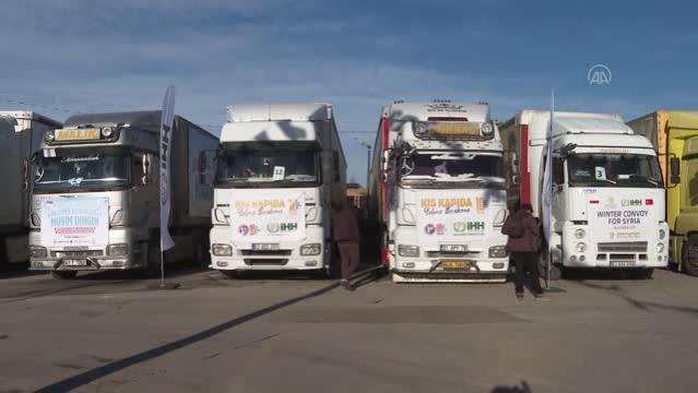 İHH, 10 Aralık Dünya İnsan Hakları Günü'nde 81 ilden Suriye'ye yardım tırı gönderdi
