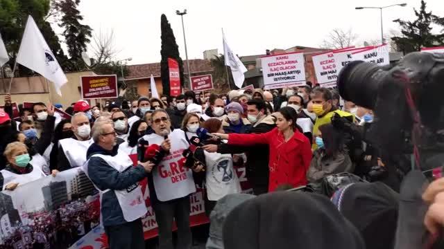 İstanbul'da bazı sağlık ve sosyal hizmet çalışanları iş bırakma eylemi yaptı