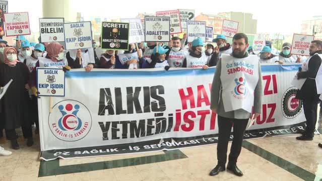 Öz Sağlık-İş'ten "sağlıkçılara eşit zam" talebi
