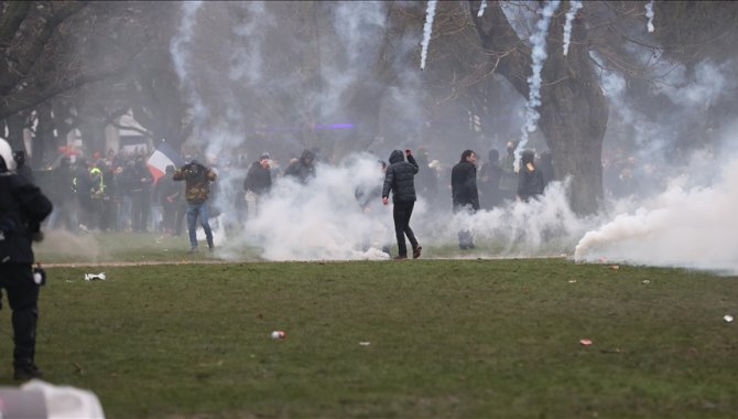 Brüksel'de olaylı gösteride gözaltı sayısı 230'a çıktı