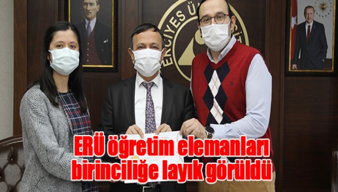 ERÜ öğretim elemanlarının projesine birincilik ödülü