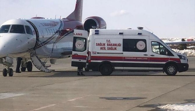 Adıyaman'da kalp hastası bebek ambulans uçakla Konya'ya sevk edildi