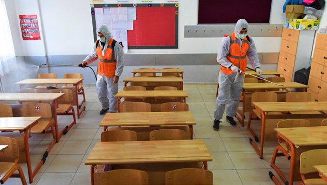 Ordu'da okullarda dezenfekte çalışması başlatıldı