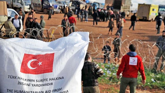 Türk Kızılay, 11 yılda Suriye'ye 65 bin tır insani yardım gönderdi