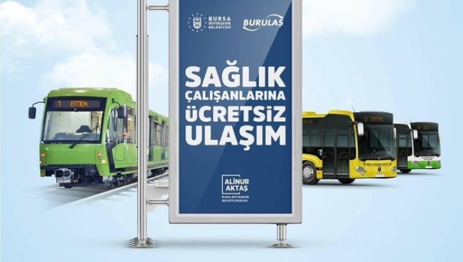 Bursa'da sağlık çalışanlarına tanınan ücretsiz toplu taşıma hakkının süresi uzatıldı