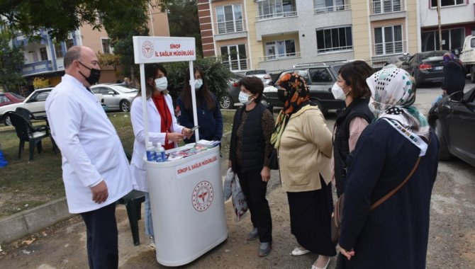 Boyabat'ta vatandaşlara kolon kanseri hakkında bilgilendirme yapıldı