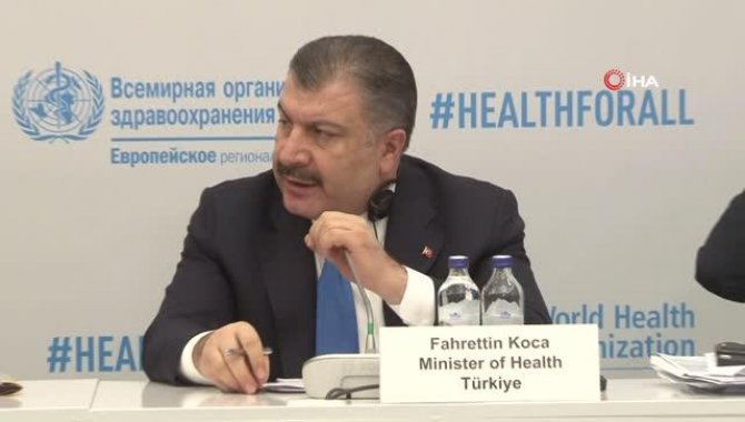 Sağlık Bakanı Koca, Avrupa Bölgesi Göç ve Sağlık Yüksek Düzeyli Toplantısı kapanışında konuştu:
