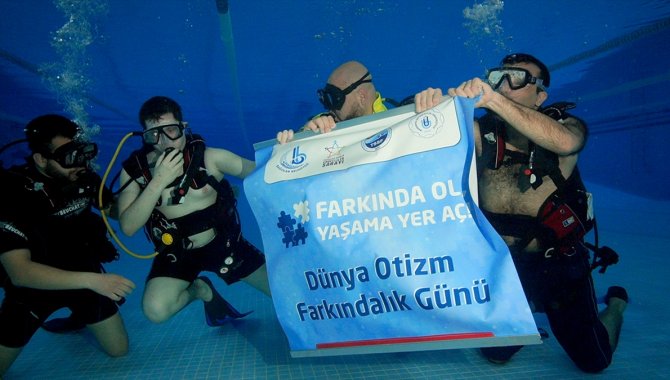 Otizmli dalgıç adayları su altının büyüleyici atmosferinde rehabilite oluyor
