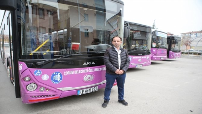 Çorum'da epilepsi krizi geçiren yolcu, bulunduğu otobüsle hastaneye ulaştırıldı