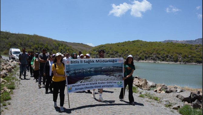 Nemrut Krater Gölü'nde "Avrupa Obezite Günü" etkinliği düzenlendi