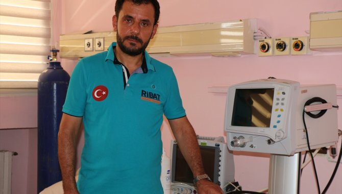 Ribat İnsani Yardım Derneğinden Rasulayn hastanesine tıbbi cihaz desteği