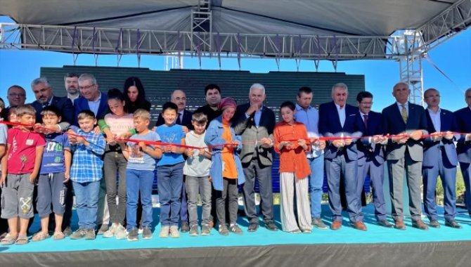AK Parti Genel Başkanvekili Yıldırım, Havza ilçesinde su arıtma tesisinin açılışına katıldı