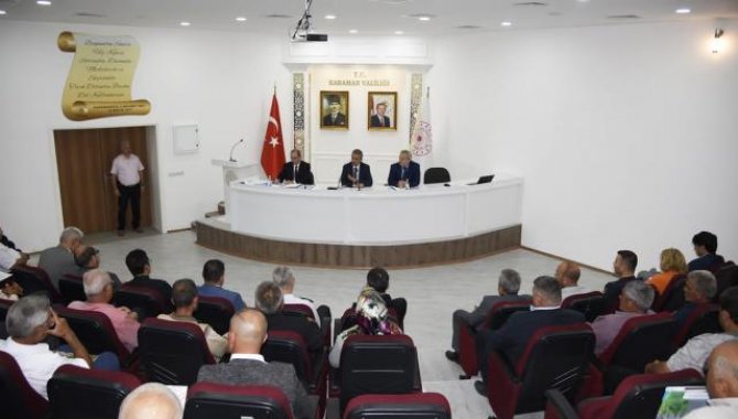 Karaman'da muhtarlar toplantısı yapıldı