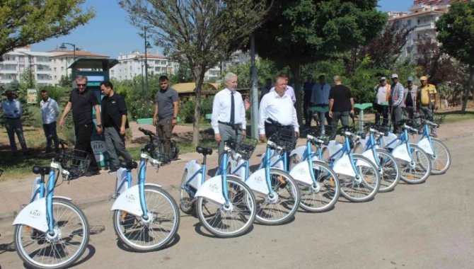 Kilis'te akıllı bisiklet istasyonunun tanıtımı yapıldı