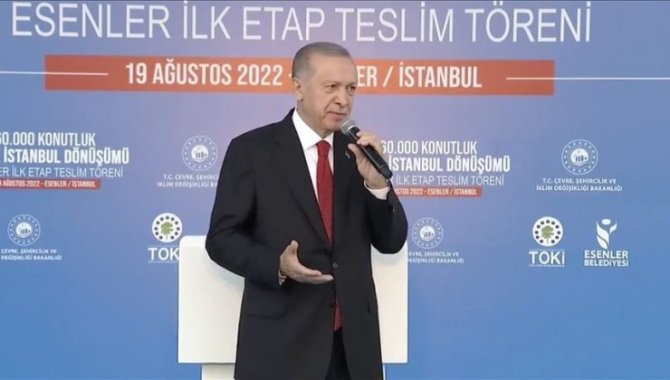 Cumhurbaşkanı Erdoğan, Büyük İstanbul Dönüşümü Esenler İlk Etap Teslim Töreni'nde konuştu: