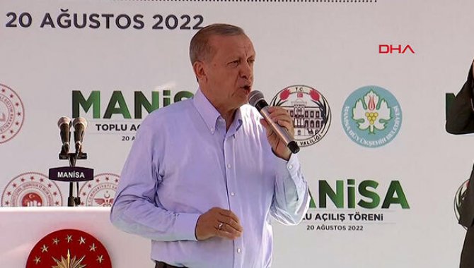 Cumhurbaşkanı Erdoğan, Manisa'da toplu açılış töreninde konuştu: