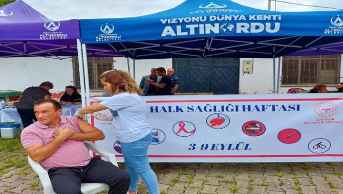 Altınordu'da mobil sağlık tarama aracı hizmete devam ediyor