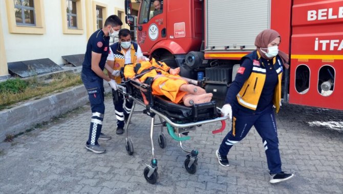 Kars'ta hastanede yangın tatbikatı