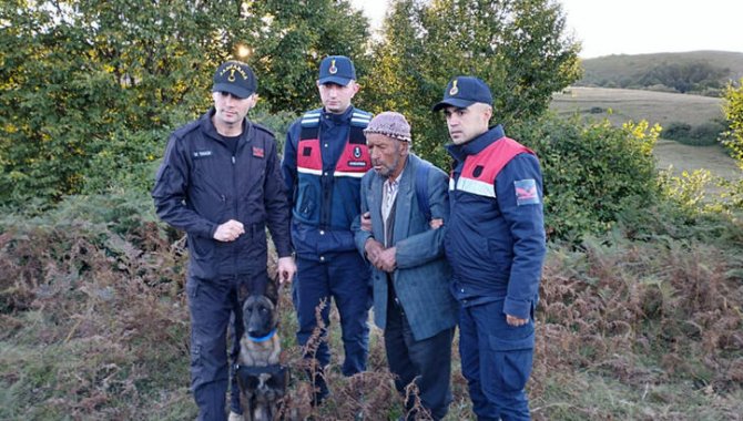 Tokat'ta kaybolan yaşlı adamı iz takip köpeği "Talan" buldu