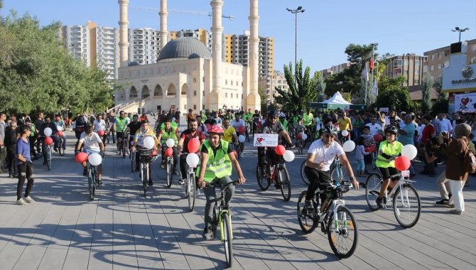 Mardin'de "Kalbin İçin Pedalla" bisiklet etkinliği düzenlendi