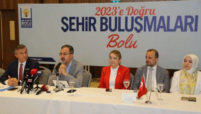 Bakan Kasapoğlu, Bolu'da "2023'e Doğru Şehir Buluşmaları" programında konuştu: