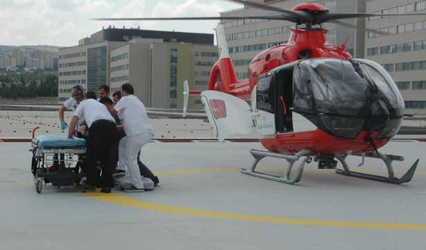 Ankara Etlik Şehir Hastanesi'ne ambulans helikopterle ilk hasta transferi yapıldı