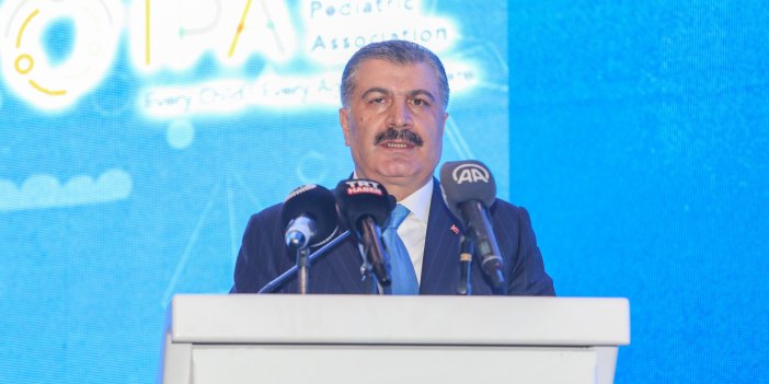 Sağlık Bakanı Koca, KKTC'deki 66. Türkiye Milli Pediatri Kongresi'nde konuştu: