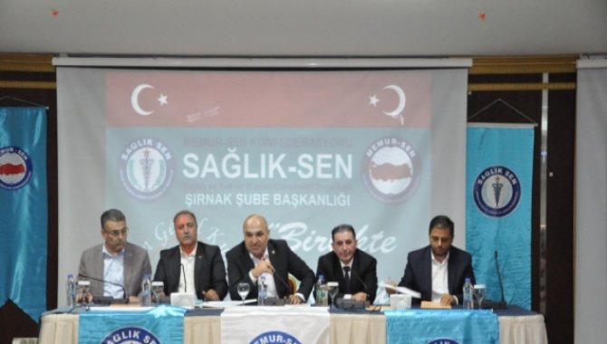 Sağlık-Sen Şırnak Şube Başkanlığına Sabgatullah Anmal yeniden seçildi