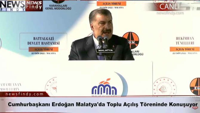 Sağlık Bakanı Fahrettin Koca, Malatya'daki toplu açılış töreninde konuştu: