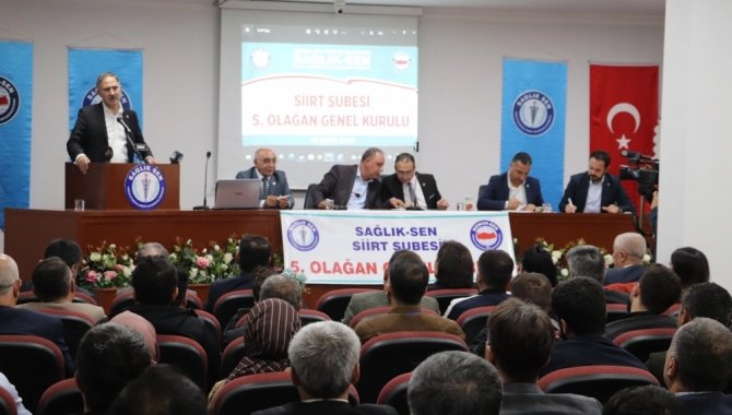 Sağlık-Sen Genel Başkanı Semih Durmuş, Siirt'te konuştu: