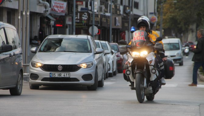 Amasya'da motosiklet ambulansla vakalara kısa sürede ulaşılıyor