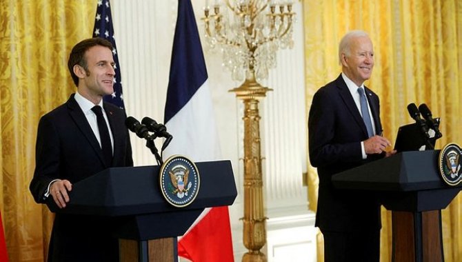 Biden ve Macron'dan Ukrayna dahil birçok konuda işbirliği mesajı