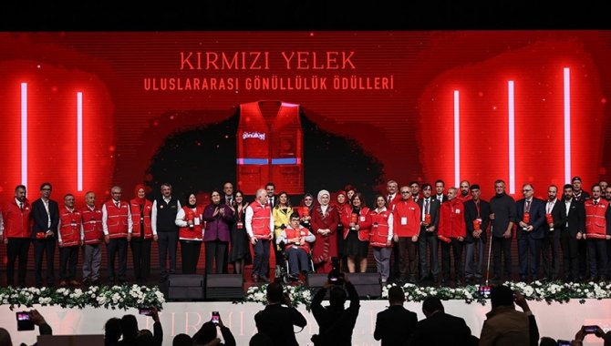 Türk Kızılayın Uluslararası Kırmızı Yelek Gönüllülük Ödülleri verildi