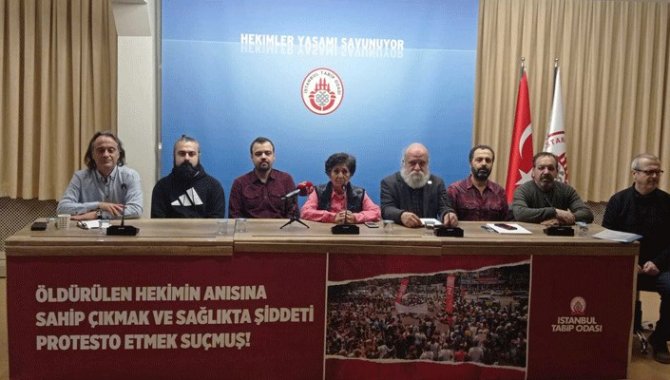İstanbul Tabip Odasından sağlık çalışanlarına soruşturmaya ilişkin basın açıklaması