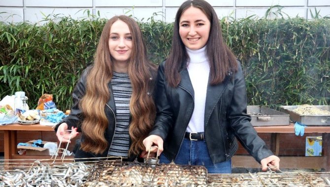 Ankara Üniversitesindeki Hamsi Festivali'nde 1 ton hamsi ikram edildi