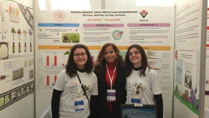 Tekirdağ'da ortaokul öğrencileri tarçın yağından doğal böcek ilacı geliştirdi