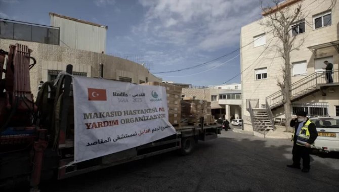 Türk STK'dan işgal altındaki Doğu Kudüs'te bulunan hastaneye yardım
