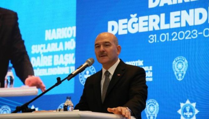 İçişleri Bakanı Soylu, Narkotik Suçlarla Mücadele Değerlendirme Toplantısı'nda konuştu: