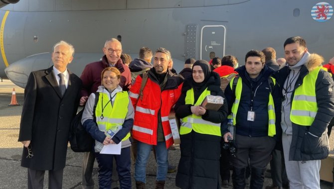 Belçika'nın Hatay'da kuracağı sahra hastanesinin sağlık ekibi yola çıktı