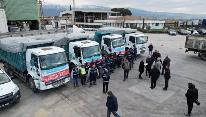 Belediyelerden deprem bölgesine destekler (2)