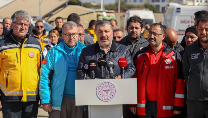 Sağlık Bakanı Koca Hatay'da açıklamalarda bulundu: