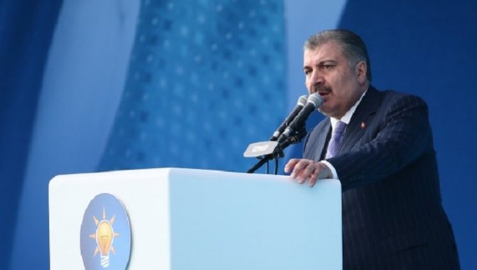 Sağlık Bakanı Koca, AK Parti Antalya mitinginde konuştu: