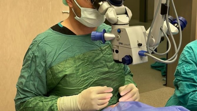 Erzincan’da kornea nakli yapılan hasta sağlığına kavuştu