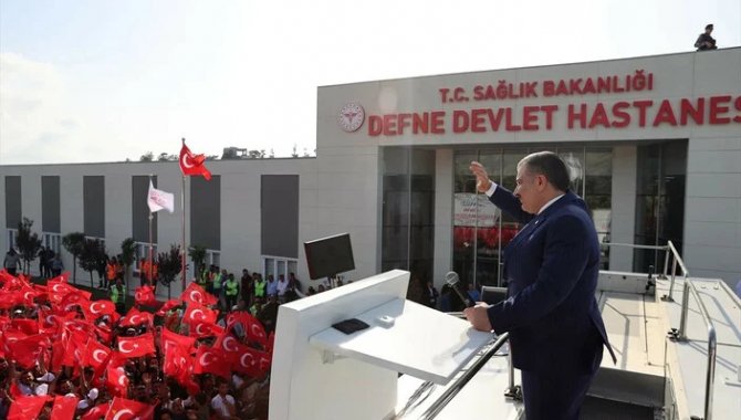 Sağlık Bakanı Koca, Defne Devlet Hastanesinin açılış töreninde konuştu: