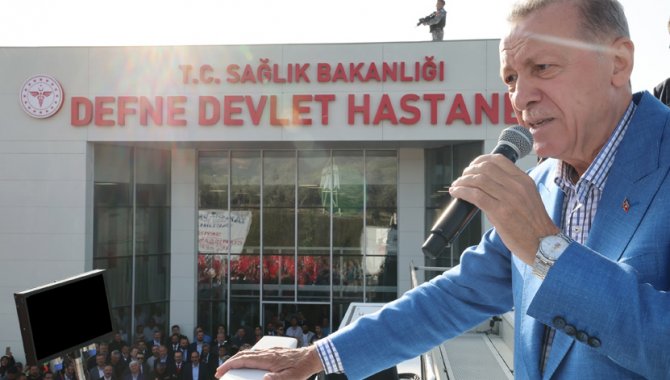 Cumhurbaşkanı Erdoğan, yeni açılan Defne Devlet Hastanesi'ni ziyaret etti: